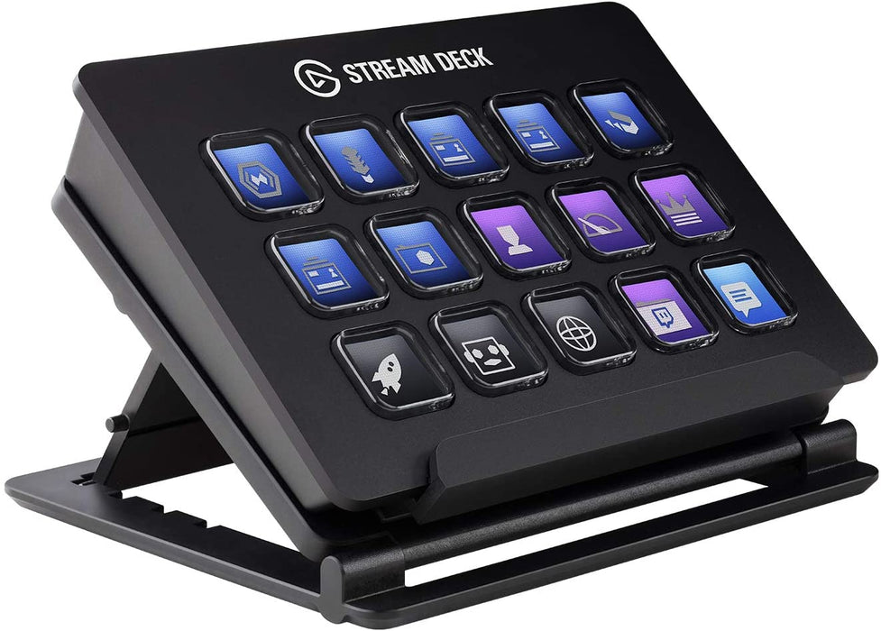 Corsair Elgato Stream Deck - Live Content Creation Controller with 15 customizable LCD keys, for Windows 10 and macOS 10.11 15 Keys