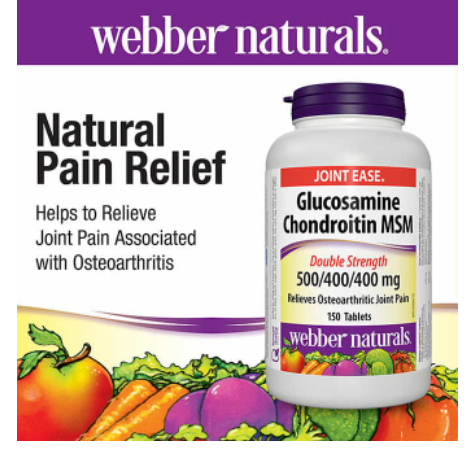 webber naturals Glucosamine, Chondroitin & MSM -- 150 Tablets