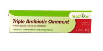 HEALTHONE  ANTIBIOTIC OINTMENT TRIPLE 15G