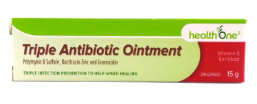 HEALTHONE  ANTIBIOTIC OINTMENT TRIPLE 15G