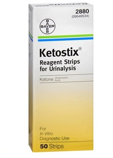 Bayer Ketostix Reagent Urinalysis 50 Strips