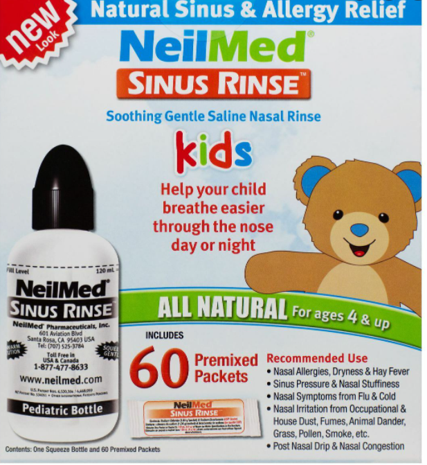 NeilMed® Sinus Rinse Kids Kit - 1 Bottle + 60 Sachets NeilMed®