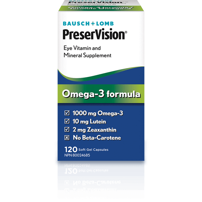 PreserVision® Eye Vitamin and Mineral Supplement Omega-3 Formula, 120 Count