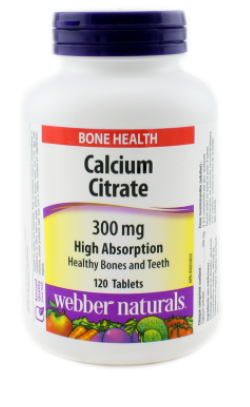 Webber Naturals Calcium Citrate 120 Tablets