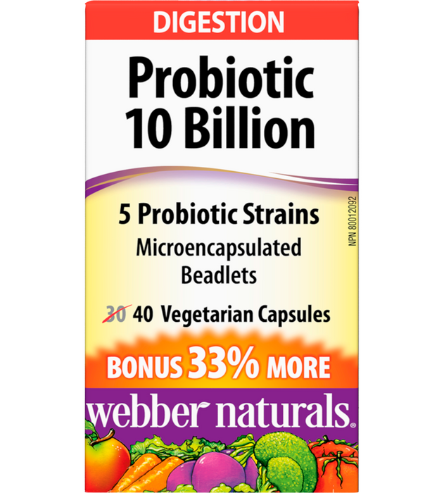 Webber Probiotic 10 Billion 5 Probiotic Strains