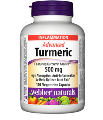 Webber Naturals Advanced Turmeric 120 Vegetarin Capsules